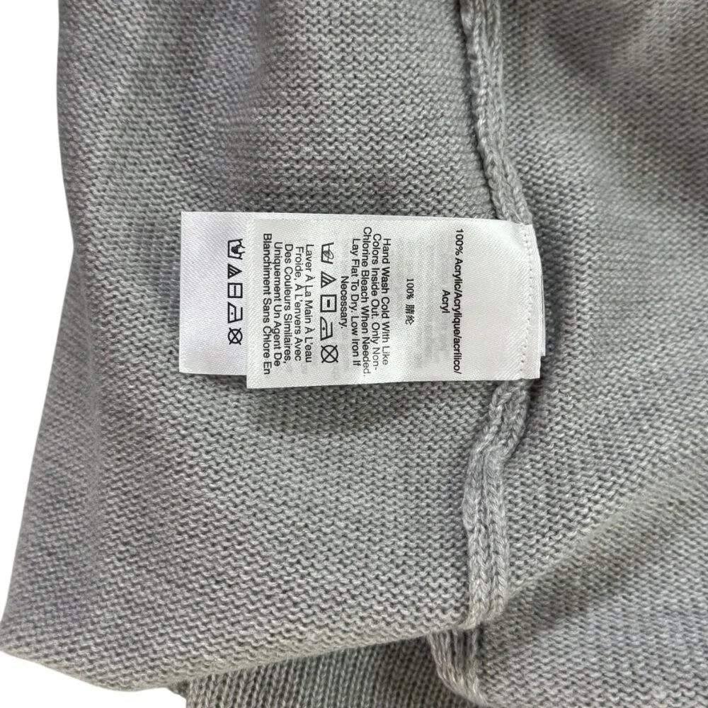DKNY Jeans “New York” Gray Mock Neck Sweater Women’s Size S NWT | Cozy Pullover - Picture 6 of 8
